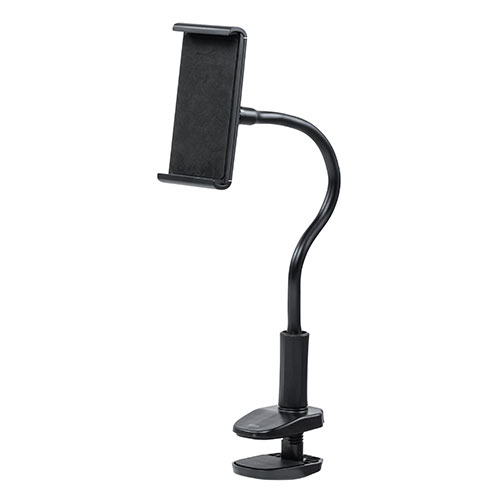 タブレットスタンド（フレキシブルアーム・クランプ・360°回転・ケーブルクリップ付き・タブレット/iPad用）