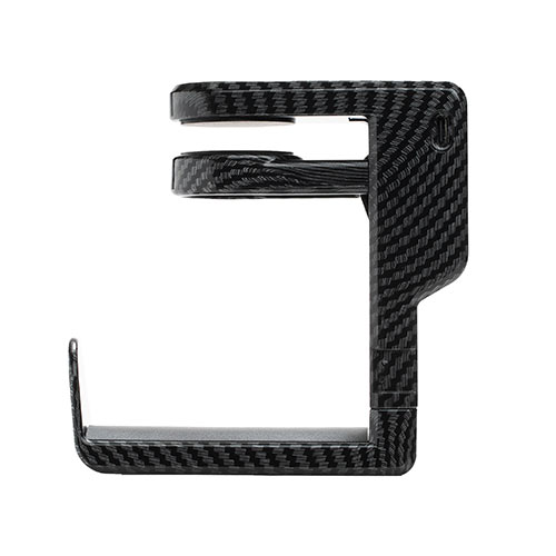 ヘッドホンスタンド（ヘッドホンハンガー・ヘッドホンフック・USBポート付き・クランプ・360°回転・吊り下げ式・ケーブルフック付き・カーボン調）