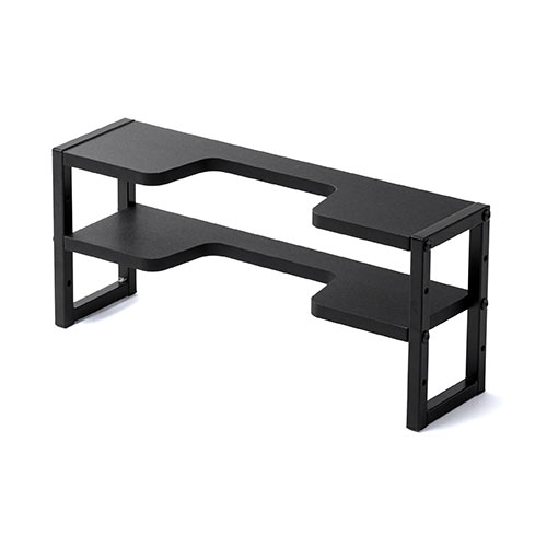 ディスプレイ裏収納ラック（モニター裏収納・棚・配線・ルーター・ちょい置き・幅48.2cm・2段・22インチ以上向け）