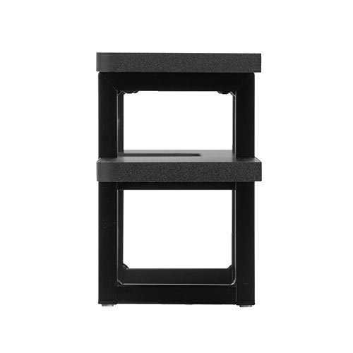 ディスプレイ裏収納ラック（モニタ裏収納ラック・棚・配線・ルーター・ちょい置き・幅100cm・2段・22インチ以上のモニター向け）