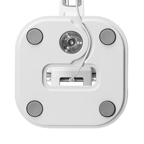 タブレットアームスタンド（6～13インチ対応・2関節・高さ調節・角度調整・回転可能・レジスタンド・ホワイト）