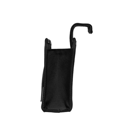 ディスプレイ裏収納背面ポケット（モニター裏収納・テレビ裏収納・ヘッドフォンフック・小物入れ・ブラック・Sサイズ）