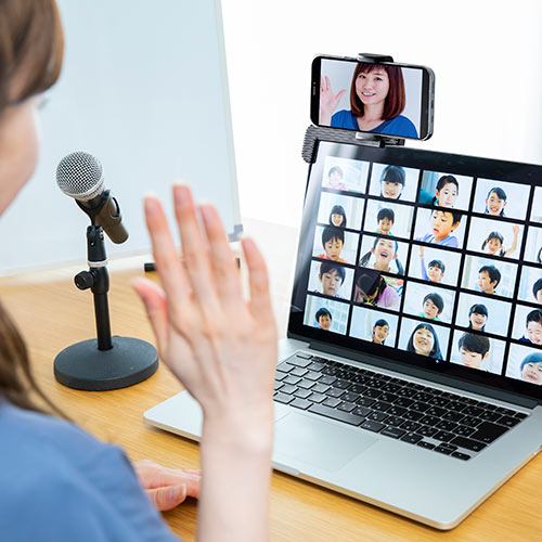 スマートフォン用ノートパソコンディスプレイホルダー(スマホスタンド・スマホホルダー・クランプ・角度調整・WEB会議)