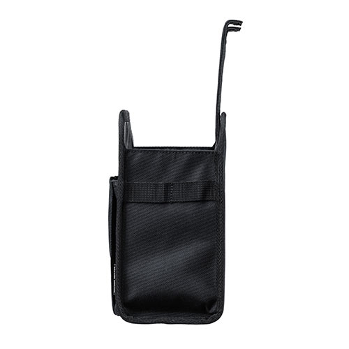 ディスプレイ裏収納背面ポケット（テレビ裏収納・モニター裏収納・幅21.5cm・小物入れ・Mサイズ・ブラック）