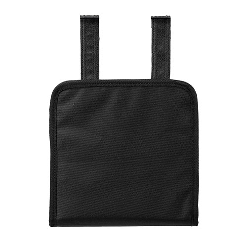 ディスプレイ裏収納背面ポケット（テレビ裏収納・モニター裏収納・幅21.5cm・小物入れ・Mサイズ・ブラック）