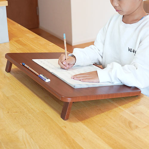 学習台（リビング学習・入学祝い・プレゼント・ライティングボード・ノートパソコンスタンド・木製・姿勢矯正・子供・学習補助・ペントレー付き） STN059 サンワサプライ