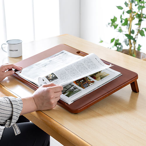 学習台（リビング学習・入学祝い・プレゼント・ライティングボード・ノートパソコンスタンド・木製・姿勢矯正・子供・学習補助・ペントレー付き） STN059 サンワサプライ