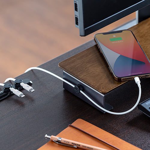 モニター下収納スタンド（幅50cm 奥行12cm 天然木 スチール製 小物置き台 机上ラック 机上台 机上整理 小物置き 飾り棚）