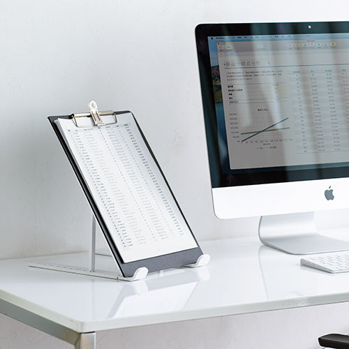 ノートパソコンスタンド 軽い 折りたたみ式 10段階 角度調整 斜め 放熱 姿勢改善 液タブ iPadスタンド ホワイト