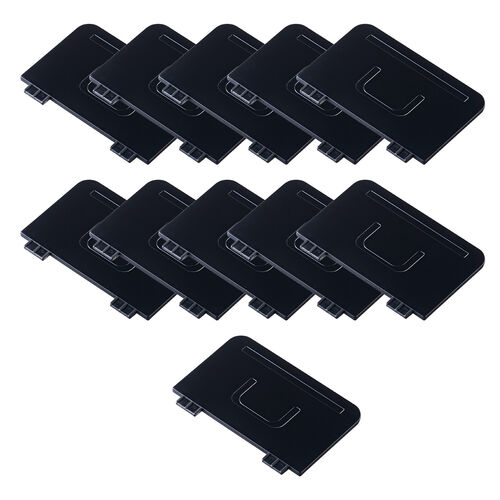 タブレット・スマートフォン用スタンド（整理整頓グッズ・10台収納・連結可能・ブラック）