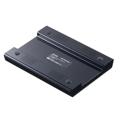 タブレット・スマートフォン用スタンド（整理整頓グッズ・10台収納・連結可能・ブラック）