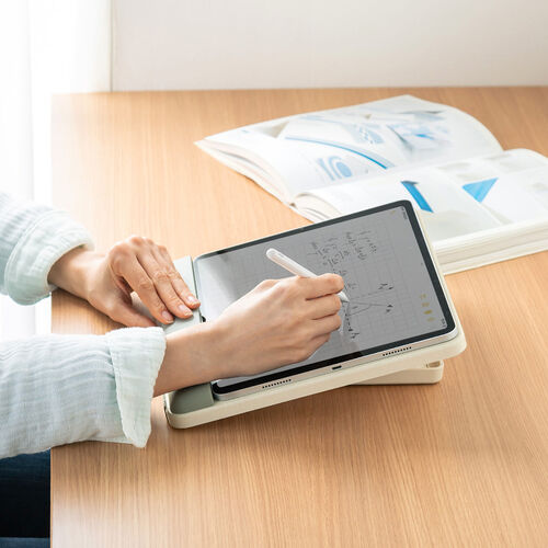 卓上傾斜台（リビング学習・入学祝い・プレゼント・学習台・6段階角度調整・姿勢改善・ノートPC・タブレット対応・ライティングボード・絵描き・動画視聴）