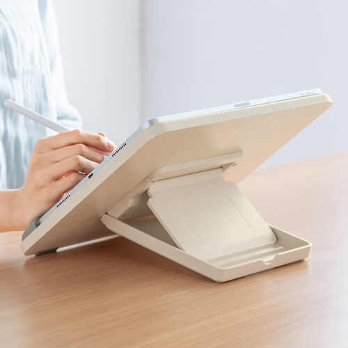 卓上傾斜台（リビング学習・入学祝い・プレゼント・学習台・6段階角度調整・姿勢改善・ノートPC・タブレット対応・ライティングボード・絵描き・動画視聴）