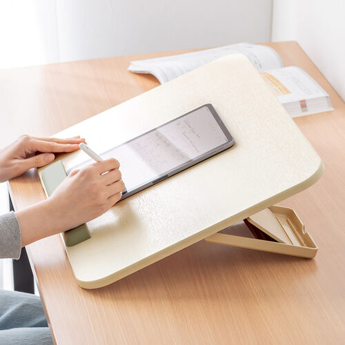 学習台（傾斜台・卓上・6段階角度調整・ワイドタイプ・姿勢改善・iPad・絵描き・ノートPC・タブレット・学習ボード・ライティングボード・リビング学習・動画視聴・読書）