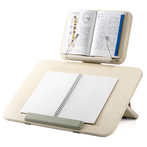 学習台（傾斜台・卓上・6段階角度調整・2層タイプ・ブックスタンド付き・姿勢改善・iPad・絵描き・ノートPC・タブレット・学習ボード・ライティングボード・リビング学習・動画視聴・読書）