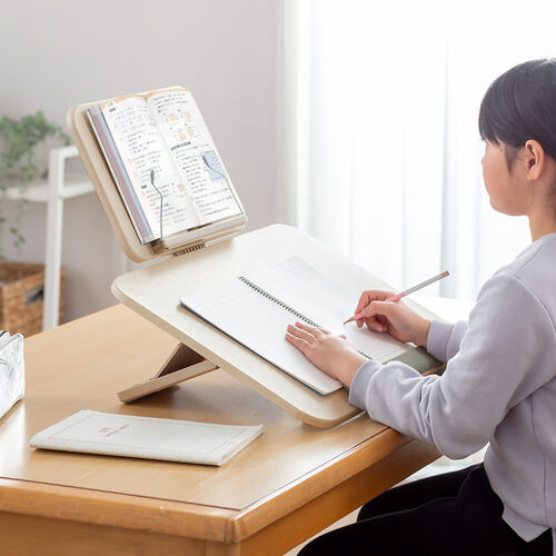 学習台（傾斜台・卓上・6段階角度調整・2層タイプ・ブックスタンド付き・姿勢改善・iPad・絵描き・ノートPC・タブレット・学習ボード・ライティングボード・リビング学習・動画視聴・読書）