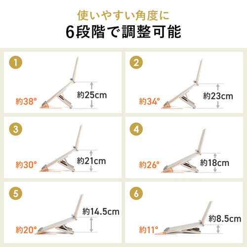学習台（傾斜台・卓上・6段階角度調整・2層タイプ・ブックスタンド付き・姿勢改善・iPad・絵描き・ノートPC・タブレット・学習ボード・ライティングボード・リビング学習・動画視聴・読書）