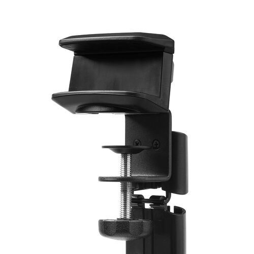 ケーブルカバー（タップホルダー付き・昇降デスク用・クランプ式・ケーブルガイド・配線カバー・130cm・配線整理・ブラック）