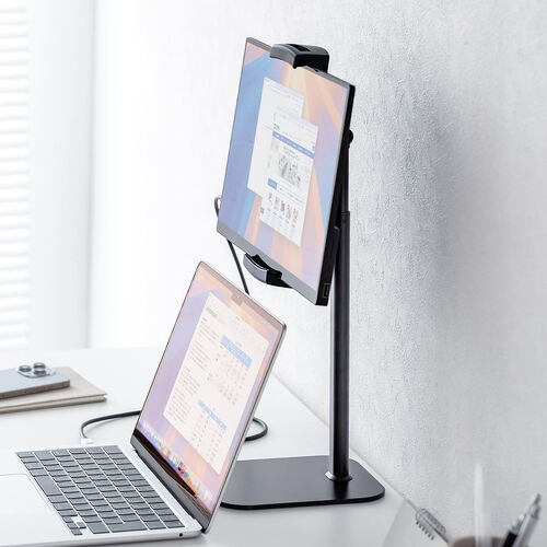 モバイルモニタースタンド（据え置き・17.3インチ・16インチ・15.8インチ・15.6インチ・360°回転・伸縮アーム・モバイルディスプレイ・iPad・タブレット）