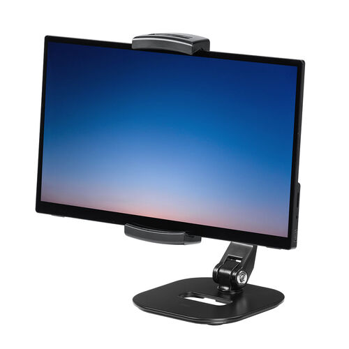 モバイルモニタースタンド（据え置き・17.3インチ・16インチ・15.8インチ・15.6インチ・360°回転・3関節アーム・高さ・角度調整 モバイルディスプレイ iPad タブレット