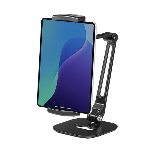 モバイルモニタースタンド（据え置き・17.3インチ・16インチ・15.8インチ・15.6インチ・360°回転・3関節アーム・高さ・角度調整 モバイルディスプレイ iPad タブレット