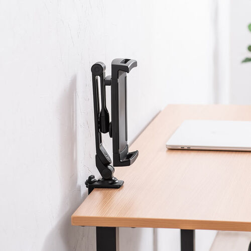 モバイルモニタースタンド（クランプ・17.3インチ・16インチ・15.8インチ・15.6インチ・360°回転・3関節アーム・高さ・角度調整・モバイルディスプレイ・iPad・タブレット）