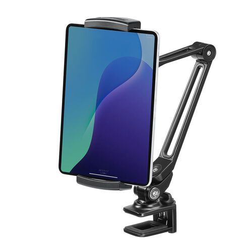 モバイルモニタースタンド（クランプ・17.3インチ・16インチ・15.8インチ・15.6インチ・360°回転・3関節アーム・高さ・角度調整・モバイルディスプレイ・iPad・タブレット）