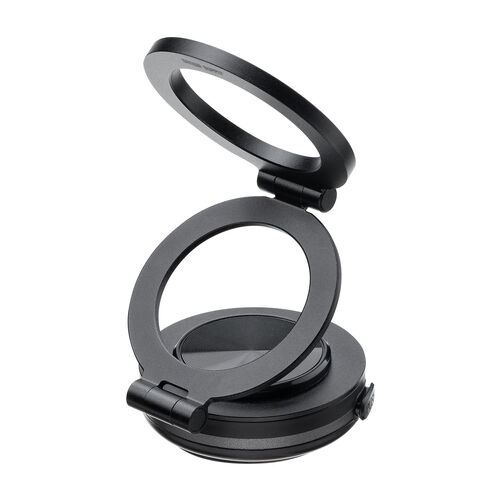 MagSafe対応スマホスタンド（電動真空吸盤・360°調整・片手操作・折りたたみ・スマホホルダー・携帯スタンド・車載ホルダー・iPhone/Android・メタルリング付属）
