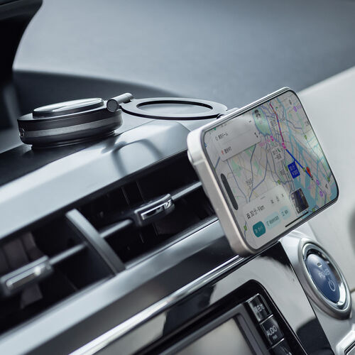 MagSafe対応スマホスタンド（電動真空吸盤・360°調整・片手操作・折りたたみ・スマホホルダー・携帯スタンド・車載ホルダー・iPhone/Android・メタルリング付属）