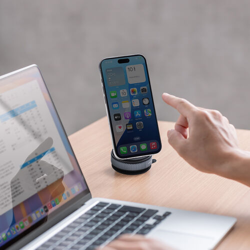 MagSafe対応スマホスタンド（手動真空吸盤・360°調整・片手操作・折りたたみ・スマホホルダー・携帯スタンド・車載ホルダー・iPhone/Android・メタルリング付属）