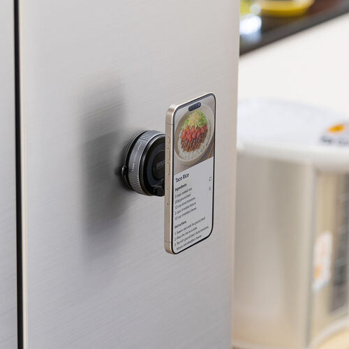 MagSafe対応スマホスタンド（手動真空吸盤・360°調整・片手操作・折りたたみ・スマホホルダー・携帯スタンド・車載ホルダー・iPhone/Android・メタルリング付属）