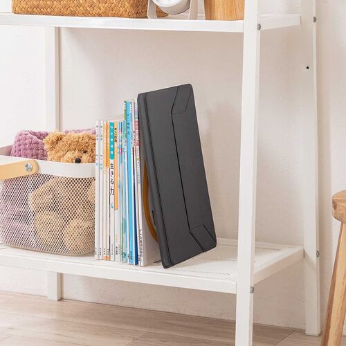 卓上傾斜台（学習台・学習ボード・ノートパソコンスタンド・折りたたみ式・超薄型・2段階高さ調整・持ち運び・収納便利・PUレザー・非粘着・ノートPC/タブレットスタンド・姿勢改善・リビング学習・絵描き）