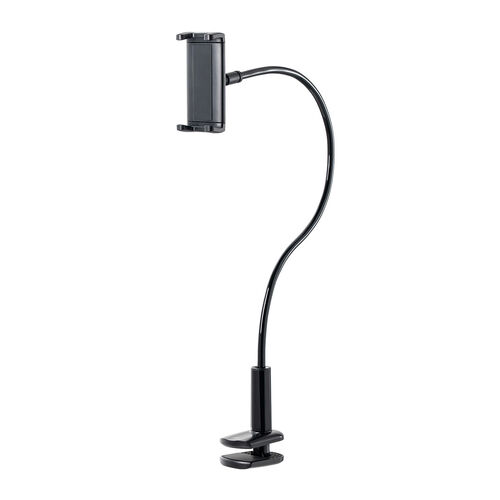 タブレットアームスタンド（フレキシブルアーム・自由自在・スマホアーム・クランプ固定式・デスクサイド・ベッドサイド・寝ながら・360度回転）