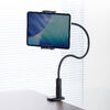 タブレットアームスタンド（フレキシブルアーム・自由自在・スマホアーム・クランプ固定式・デスクサイド・ベッドサイド・寝ながら・360度回転）