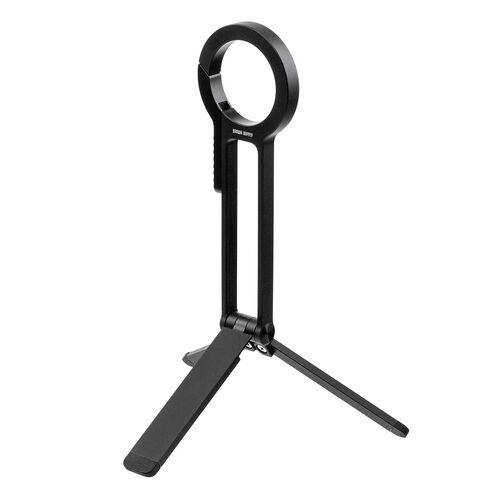 MagSafe対応スマホスタンド（スマホ三脚・折りたたみ式・持ち運び・ミニ三脚・自撮り棒・360°回転・無段階角度調整・縦置き・横置き・ iPhone/Android・メタルリング付属）