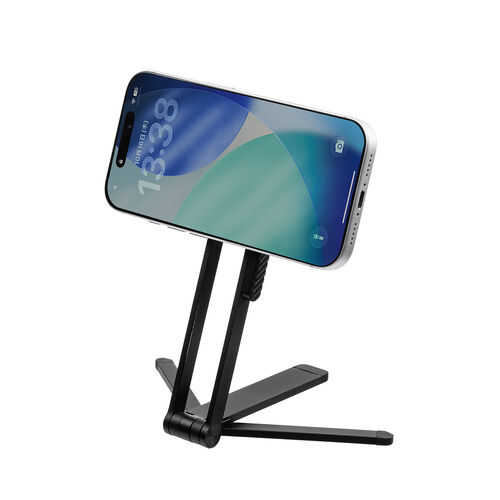 MagSafe対応スマホスタンド（スマホ三脚・折りたたみ式・持ち運び・ミニ三脚・自撮り棒・360°回転・無段階角度調整・縦置き・横置き・ iPhone/Android・メタルリング付属）