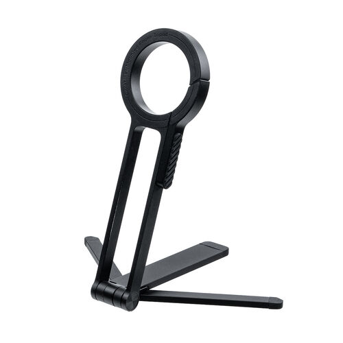 MagSafe対応スマホスタンド（スマホ三脚・折りたたみ式・持ち運び・ミニ三脚・自撮り棒・360°回転・無段階角度調整・縦置き・横置き・ iPhone/Android・メタルリング付属）