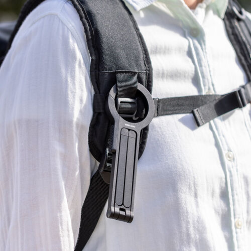 MagSafe対応スマホスタンド（スマホ三脚・折りたたみ式・持ち運び・ミニ三脚・自撮り棒・360°回転・無段階角度調整・縦置き・横置き・ iPhone/Android・メタルリング付属）