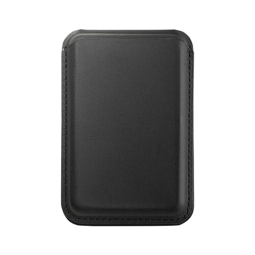 MagSafe対応スマホスタンド（カード収納付き・カードケース・マグネット着脱・ウォレットスタンド・薄型・角度調整・iPhone対応・ブラック）