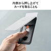 MagSafe対応スマホスタンド（カード収納付き・カードケース・マグネット着脱・ウォレットスタンド・薄型・角度調整・iPhone対応・ブラック）
