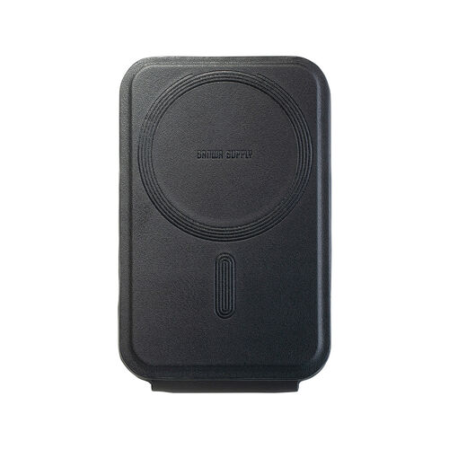 MagSafe対応スマホスタンド（カード収納付き・カードケース・マグネット着脱・角度調整・指フック・iPhone対応・ブラック）
