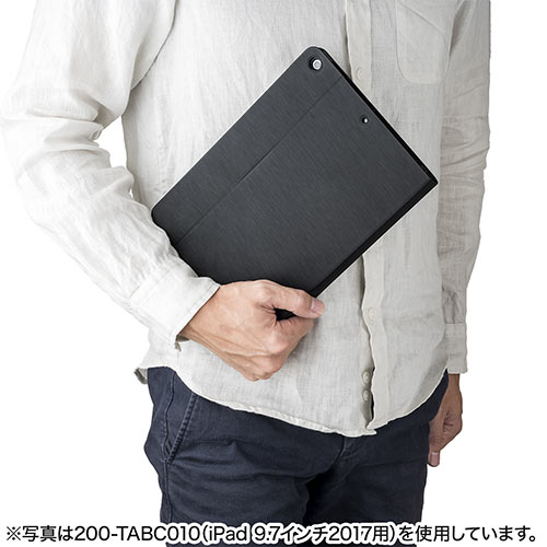 【アウトレット・中古・セール】iPad Proケース（12.9・スタンド・手帳型・カバー・スリープ機能対応・ブラック）