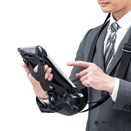 iPad・タブレットケース（ショルダーケース・ハンドホルダー・10インチ・11インチ対応・汎用ケース）