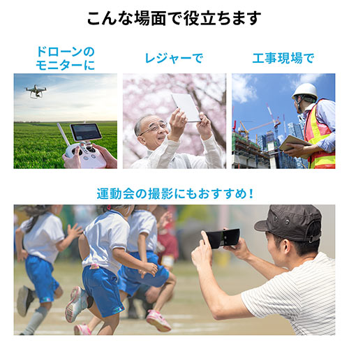 iPad・タブレット用遮光フード（サンシェード・屋外用・日焼けフード・日光時見やすく・Sサイズ）