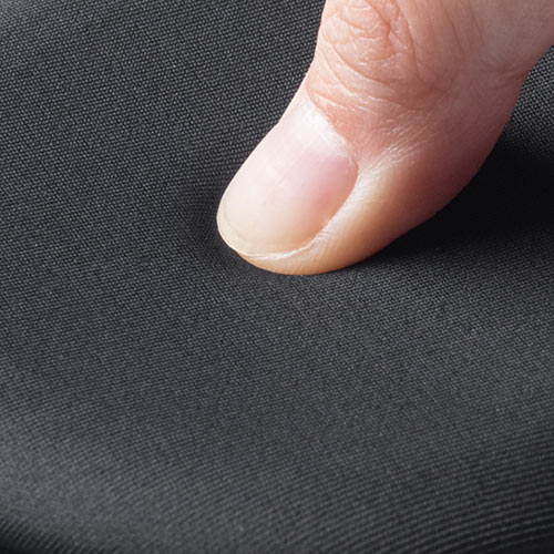 リストレスト（丸形・エルゴノミクス・腱鞘炎防止・マウス操作連動・ハード素材・小型・ブラック）