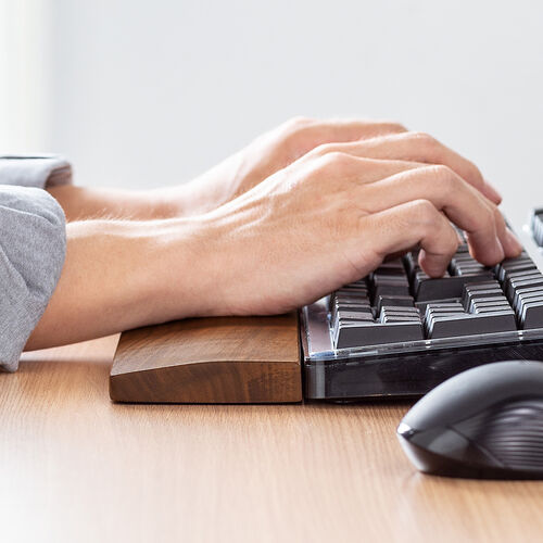 木製リストレスト（天然木使用・幅44cm・Lサイズ・キーボード入力向け・腱鞘炎対策・パームレスト）