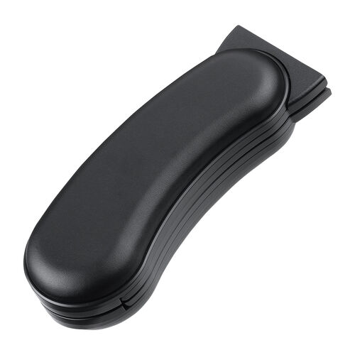 リストレスト（キーボード マウス兼用・ロング ショート 可変式・疲労軽減・幅約44.5cmから最大68cm・柔らかクッション・すべり止め付き・PU素材・ブラック）