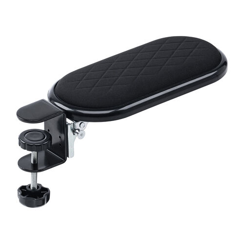 肘置き（クランプ 折りたたみ・アームレスト・ひじ掛け・疲労軽減・180°回転・リストレスト・90°折り畳み・後付・デスクワーク）