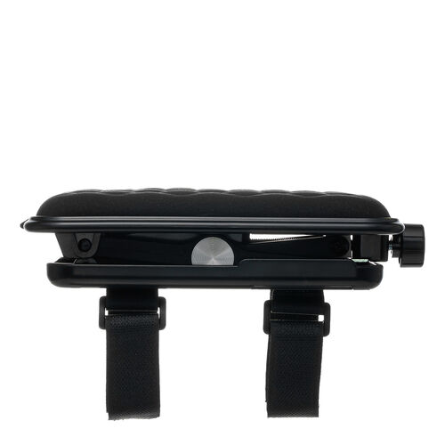 肘置き（アームレスト・高さ調節可能・低反発クッション・疲労軽減・取付簡単・面ファスナー取付・椅子・ブラック）