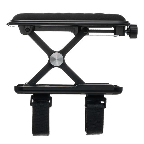 肘置き（アームレスト・高さ調節可能・低反発クッション・疲労軽減・取付簡単・面ファスナー取付・椅子・ブラック）